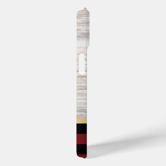 Eleganter, moderner Holzwoldgoldbüffel Karierter N Case-Mate iPhone Hülle (Rückseite / Rechts)