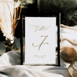 Eleganter moderner Kalligrafiestabelle 7 Hochzeit Tischnummer<br><div class="desc">*** Bitte geben Sie H064 in den Shop-Suche ein, um alle passenden Artikel zu finden *** Oder besuchen Sie unsere Elegant Calligraphy Collection. *** Dieses hochwertige Design ist einfach zu anpassen, um Ihre Hochzeitsfarben, Stile und Thema. Für weitere Anpassungen klicken Sie bitte auf den Link "Edit using Design Tool" und...</div>