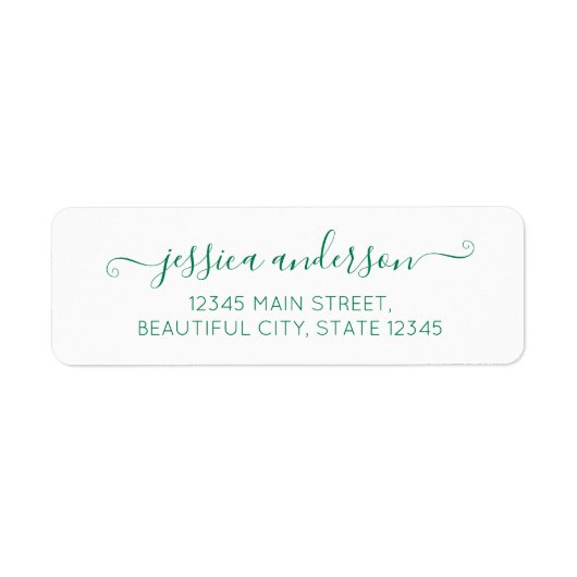 Eleganter moderner Kalligraphie Script Forest Gree (Vorne)