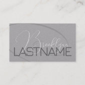 Eleganter moderner Kalligraphie-Unterschrift Frise Visitenkarte (Vorderseite)