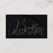 Eleganter moderner Kalligraphie-Unterschrift Frise Visitenkarte (Vorderseite)
