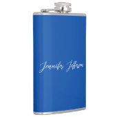 Eleganter, moderner Kalligraphiename Beruflich Blu Flachmann (Rechts)