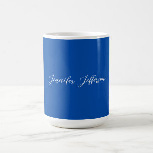 Eleganter, moderner Kalligraphiename Beruflich Blu Kaffeetasse