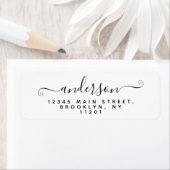 Eleganter, moderner Kalligraphieskriptname Schwarz (Insitu)