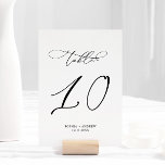 Eleganter moderner Kalligraphietisch 10 Hochzeit Tischnummer<br><div class="desc">*** Bitte geben Sie H064 in den Shop-Suche ein, um alle passenden Artikel zu finden *** Oder besuchen Sie unsere Elegant Calligraphy Collection. *** Dieses hochwertige Design ist einfach zu anpassen, um Ihre Hochzeitsfarben, Stile und Thema. Für weitere Anpassungen klicken Sie bitte auf den Link "Edit using Design Tool" und...</div>
