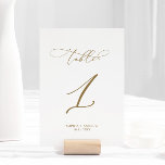 Eleganter moderner Kalligraphietisch 1 Hochzeit Tischnummer<br><div class="desc">*** Bitte geben Sie H064 in den Shop-Suche ein, um alle passenden Artikel zu finden *** Oder besuchen Sie unsere Elegant Calligraphy Collection. *** Dieses hochwertige Design ist einfach zu anpassen, um Ihre Hochzeitsfarben, Stile und Thema. Für weitere Anpassungen klicken Sie bitte auf den Link "Edit using Design Tool" und...</div>
