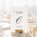 Eleganter moderner Kalligraphietisch 6 Hochzeit Tischnummer<br><div class="desc">*** Bitte geben Sie H064 in den Shop-Suche ein, um alle passenden Artikel zu finden *** Oder besuchen Sie unsere Elegant Calligraphy Collection. *** Dieses hochwertige Design ist einfach zu anpassen, um Ihre Hochzeitsfarben, Stile und Thema. Für weitere Anpassungen klicken Sie bitte auf den Link "Edit using Design Tool" und...</div>