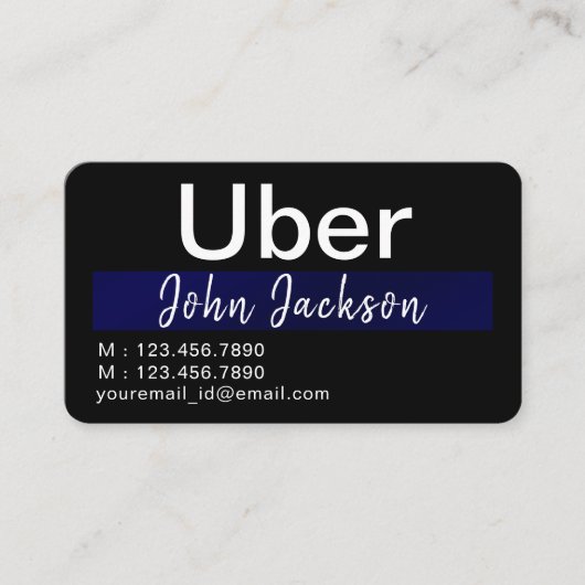 Eleganter moderner, klassischer Autoservice oder U Visitenkarte (Vorderseite)