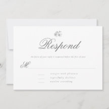 Eleganter moderner klassischer Minimal B W Wedding