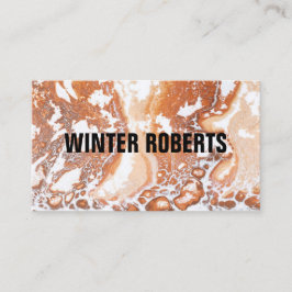 Eleganter, moderner Korallenmarmor beruflich Visitenkarte