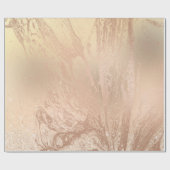 Eleganter, moderner Kupferbarsch-Glitzer-Rose Geschenkpapier (Flach)