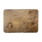 Eleganter moderner Kupfergold-Marmor Badematte (Vorderseite)