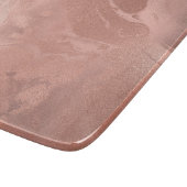 Eleganter, moderner Kupfergold-Marmor der Rose Schneidebrett (Ecke)