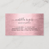 Eleganter, moderner Kupfergold-Rose Visitenkarte (Rückseite)