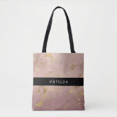 Eleganter, moderner Kupfergold und Goldmarmor aus Tasche (Vorderseite)