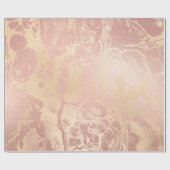 Eleganter, moderner Kupfergold und rosa Marmor aus Geschenkpapier (Flach)