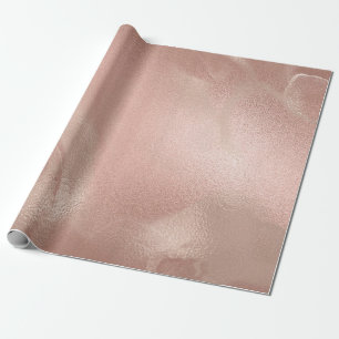 Eleganter, moderner Kupfergold und rosa Marmor aus Geschenkpapier