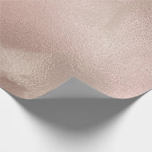 Eleganter, moderner Kupfergold und rosa Marmor aus Geschenkpapier (Ecke)