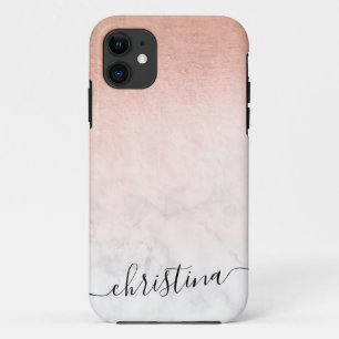 Eleganter, moderner Kupfergoldmarmor Case-Mate iPhone Hülle
