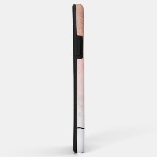 Eleganter, moderner Kupfergoldmarmor Case-Mate iPhone Hülle (Hinten/Rechts)