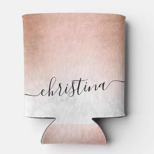 Eleganter, moderner Kupfergoldmarmor Dosenkühler (Rückseite)