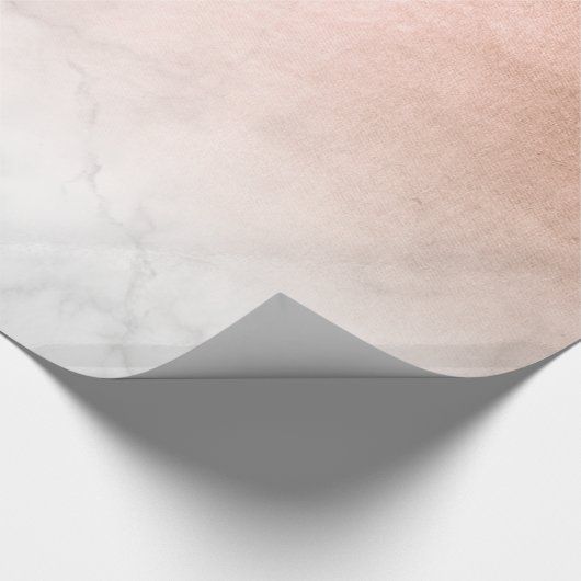 Eleganter, moderner Kupfergoldmarmor Geschenkpapier (Ecke)