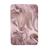 Eleganter moderner Kupfermarmor-Look aus goldfarbe Badematte (Vorderseite Vertikal)