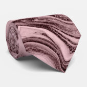 Eleganter moderner Kupfermarmor-Look aus goldfarbe Krawatte (Gerollt)