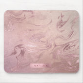Eleganter moderner Kupfermarmor-Look aus goldfarbe Mousepad (Vorne)