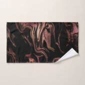 Eleganter, moderner Kupferstich aus Rose mit goldf Handtuch (Handtuch)