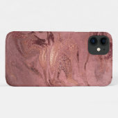 Eleganter, moderner Kupferstich mit goldgelbem Mar Case-Mate iPhone Hülle (Rückseite (Horizontal))