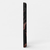 Eleganter, moderner Kupferstich-Rose-Goldgold-Marm Case-Mate iPhone Hülle (Hinten/Links)