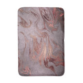 Eleganter, moderner Kupferstich-Rose mit lila Marm Badematte (Vorderseite Vertikal)