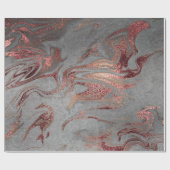 Eleganter, moderner Kupferstich-Rose mit silberfar Geschenkpapier (Flach)