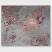 Eleganter, moderner Kupferstich-Rose mit silberfar Geschenkpapier (Flach)