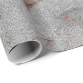 Eleganter, moderner Kupferstich-Rose mit silberfar Geschenkpapier (Rolleneckpunkt)