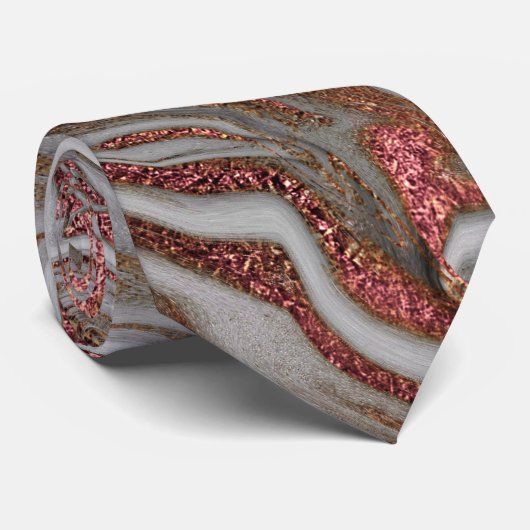 Eleganter, moderner Kupferstich-Rose mit weißem Ma Krawatte (Gerollt)