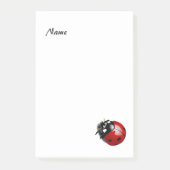 Eleganter moderner Ladybug personalisiert Post-it Klebezettel (Vorderseite)