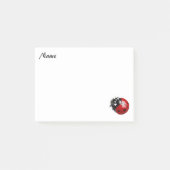 Eleganter moderner Ladybug personalisiert Post-it Klebezettel (Vorderseite)