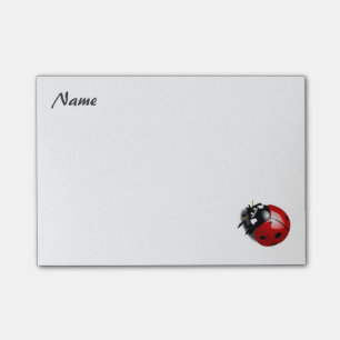 Eleganter moderner Ladybug personalisiert Post-it Klebezettel