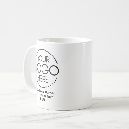 Eleganter moderner Logomitarbeiter/Firma SWAG Kaffeetasse (Vorderseite Links)