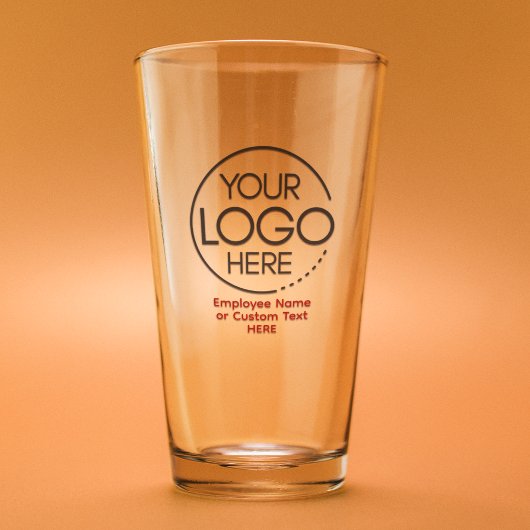 Eleganter moderner Logomitarbeiter/Firma SWAG Red Glas