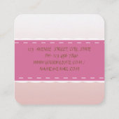 Eleganter moderner Luxus Beruflich, Kleid Quadratische Visitenkarte (Rückseite)