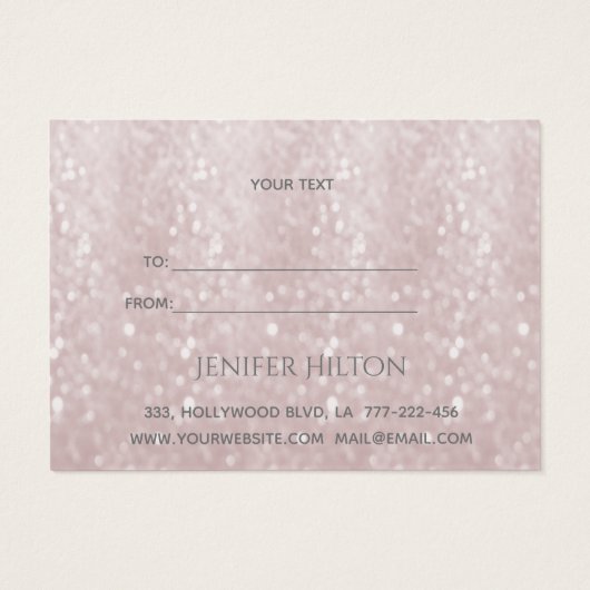 Eleganter, moderner Luxus glittery bokeh (Rückseite)