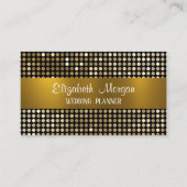 Eleganter, moderner Luxus-Glitzer, Gold Stripe-Ges Visitenkarte (Vorderseite)