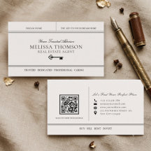 Eleganter moderner Luxus-Immobilienmakler-QR-Code