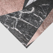 Eleganter moderner Marmor, Rosen-Gold u. schwarzes Seidenpapier (Ausschnitt)