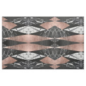 Eleganter moderner Marmor, Rosen-Gold u. schwarzes Stoff (Yard (91,4 cm))