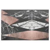 Eleganter moderner Marmor, Rosen-Gold u. schwarzes Stoff (Fat Quarter (45,7 x 55,9 cm))