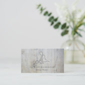 Eleganter moderner Massagetherapeut Visitenkarte (Stehend Vorderseite)